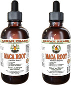 Hawaii Pharm Extracto Líquido de Raíz de Maca sin Alcohol, Grado Profesional, 2 oz (60 ml)