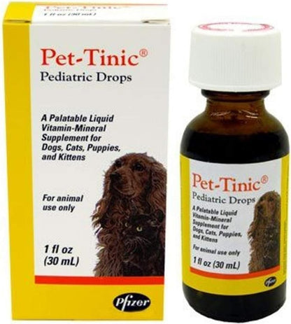 Pet-Tinic Pediatric Drops for Dogs, Cats, – Apoyo al sistema inmunitario, especialmente en épocas de cambio o – Image 1