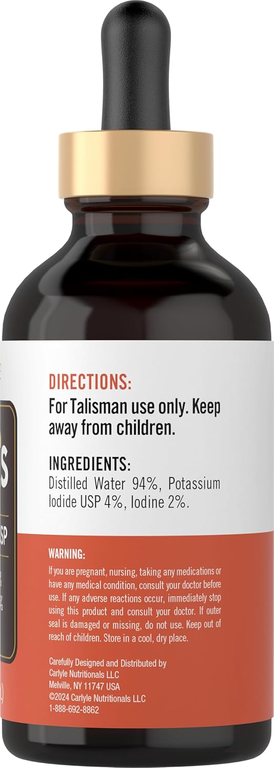 Carlyle Lugols Iodine 2% | Solución de Yodo y Yoduro Potásico | 118 ml (4 fl oz)