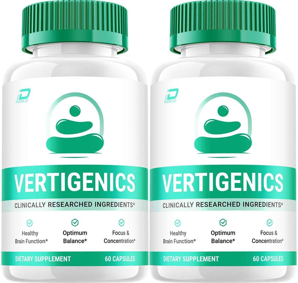 Vertigenics Cápsulas para la Memoria y Concentración - Fórmula Natural (2 Paquetes, 120 Cápsulas)