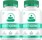 Vertigenics Cápsulas para la Memoria y Concentración - Fórmula Natural (2 Paquetes, 120 Cápsulas)