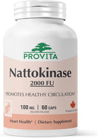 PROVITA Nattoquinasa 2000 FU | 100mg | 60 Cápsulas | Salud Cardiovascular