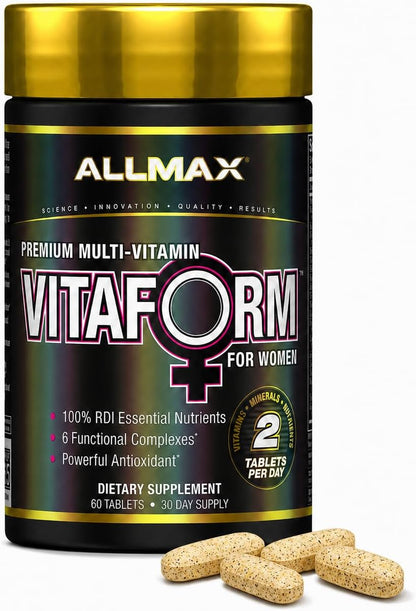 ALLMAX VITAFORM Multivitamínico para Mujeres - 60 Comprimidos (30 Dosis) – Image 1