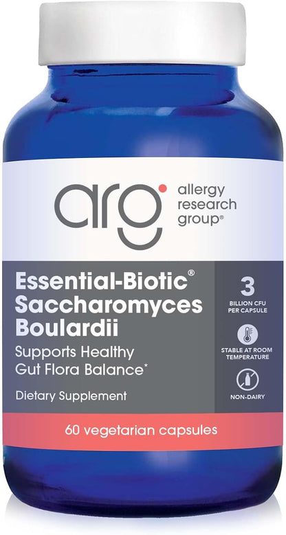 ARG Essential-Biotic Saccharomyces Boulardii - 9 mil millones UFC - Probiótico de levadura - Vegetariano - 60 Cápsulas – Image 1