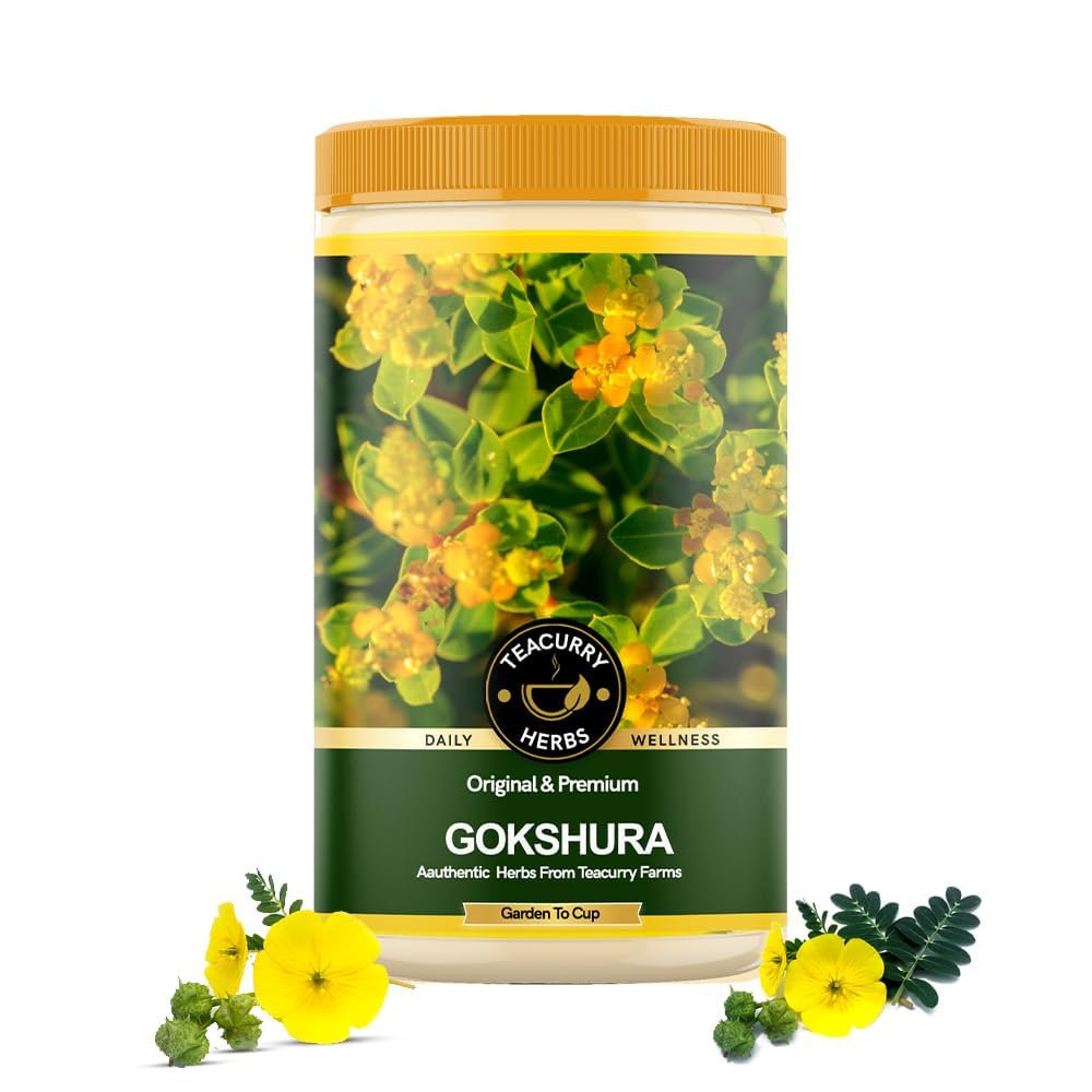 TEACURRY Gokshura - Fruto Seco de Gokshura (125 g) - Chota Gokhru