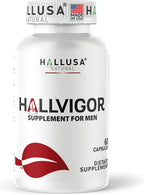 Hallusa Natural HALLVIGOR Multivitamínico Diario para Hombres – Ginseng Coreano, Damiana, Saw Palmetto, Biotina, Complejo B, Zinc, Jalea Real – 60 Cápsulas