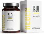 BIOSTACK NAD Regen 3 Pack - Suplemento NAD3 con Yüth Spermidina, Resveratrol y Niacinamida - 90 Días