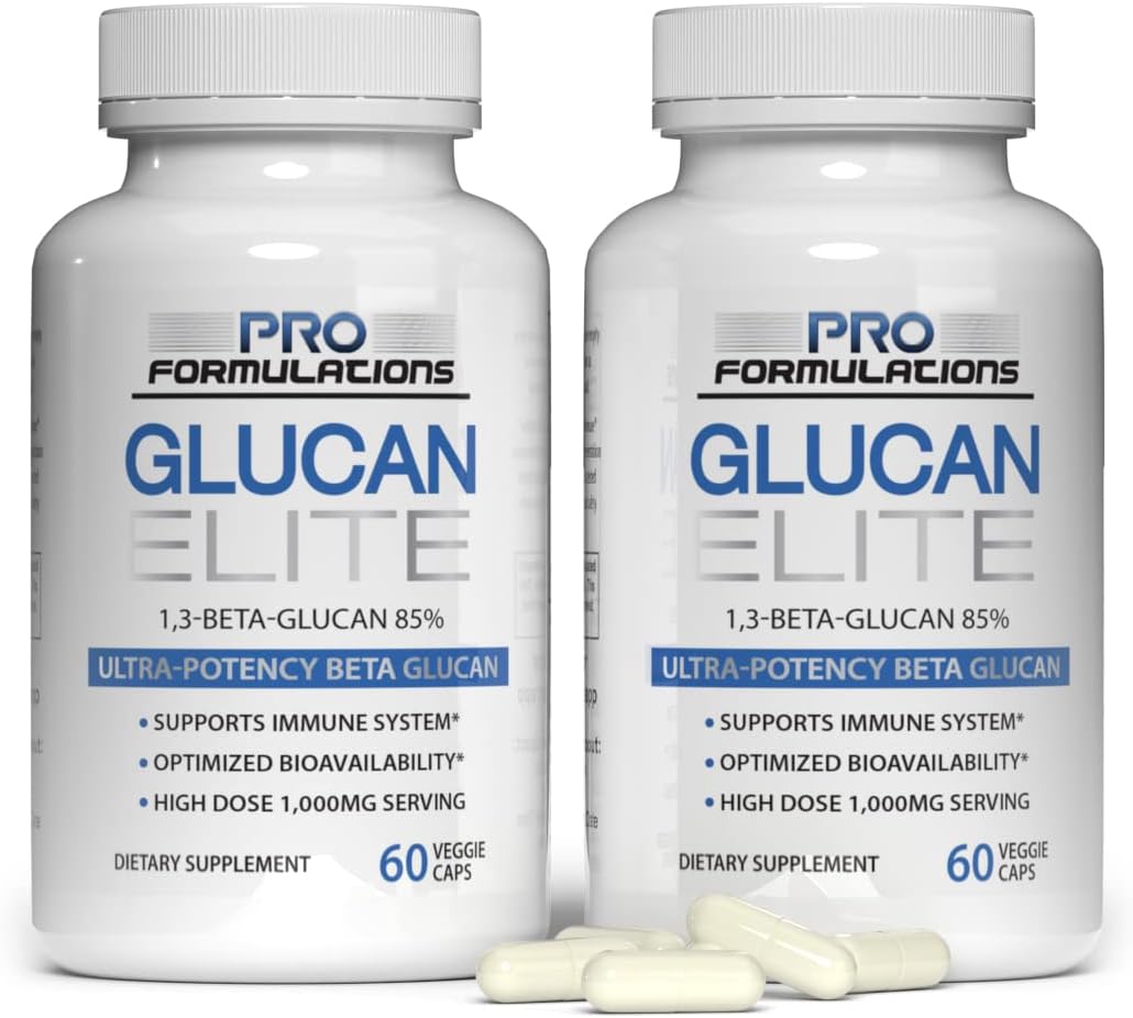 Glucan Elite – Beta 1,3D Glucano 500mg 60 cápsulas (Paquete de 3)