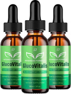 Gluco Vitalis Healthy Formula – Gotas Líquidas Extra Fuertes (Pack de 3 – Suministro para 3 Meses)