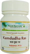 Planet Ayurveda Kamdudha Ras - Preparado herbo-mineral ayurvédico - 60 comprimidos