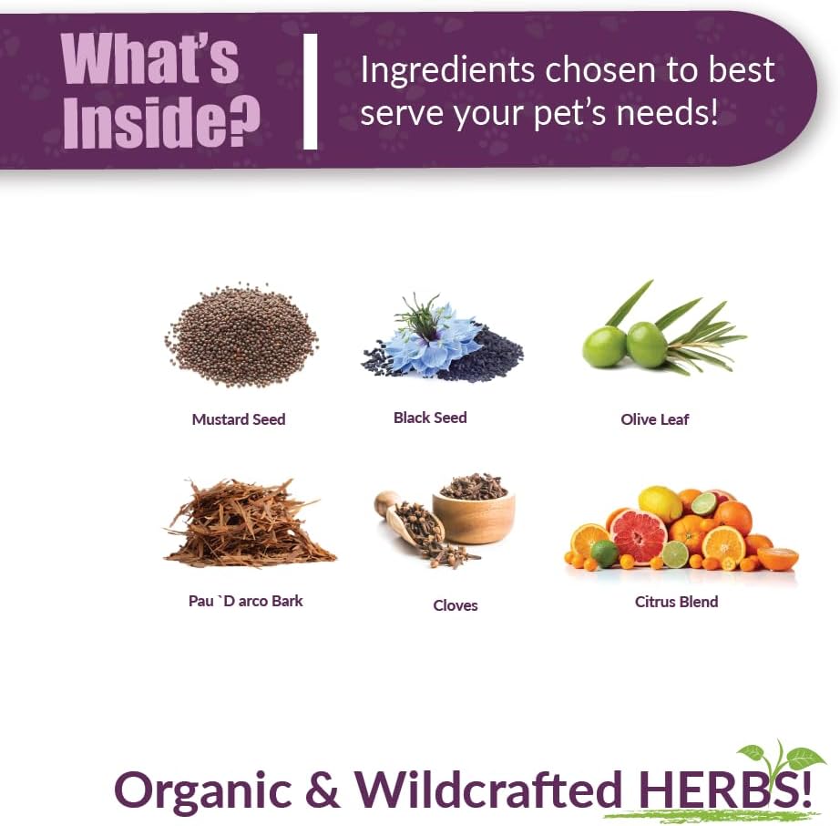Amber NaturalZ Vibactra — Suplemento Herbal de Apoyo Inmunológico para Mascotas