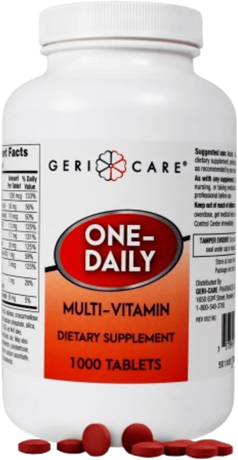 GeriCare Multivitamínico en Comprimidos, 1000 unidades