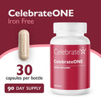 Celebrate Vitamins CelebrateONE, Sin Hierro - Multivitamínico Bariátrico Diario para Bypass Gástrico y Manga Gástrica (90 Cápsulas)