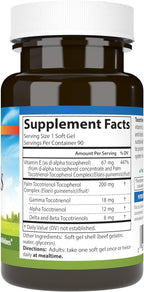 Carlson - Tocotrienoles, 40 mg, con Vitamina E Natural (Gamma, Alfa, Delta, Beta), 90 Cápsulas Blandas
