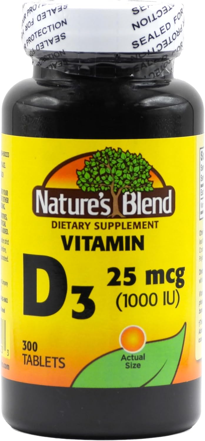 Nature's Blend Vitamina D3 1000 UI 300 Comprimidos