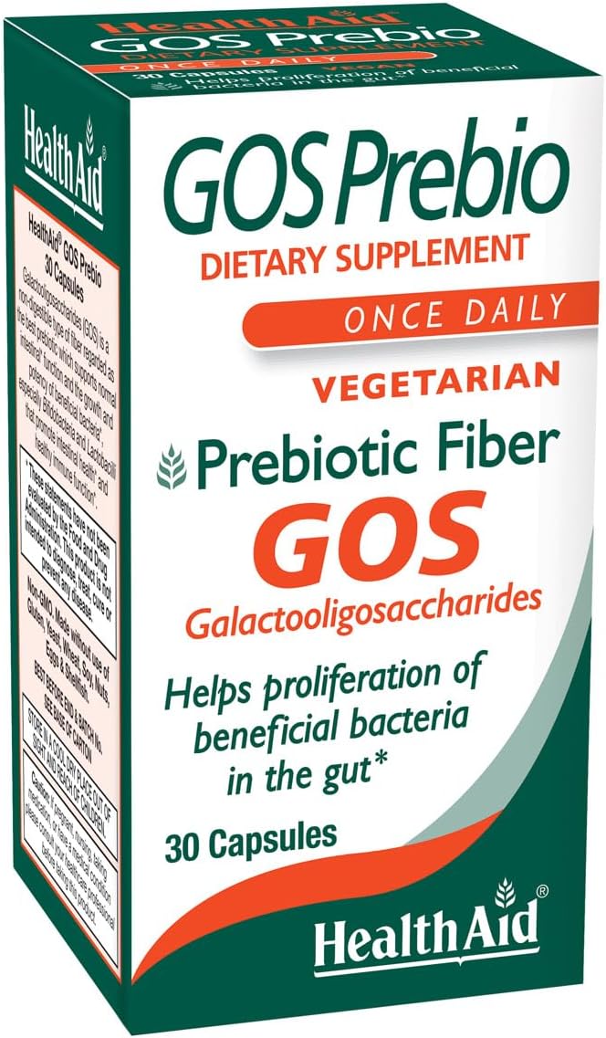 HealthAid GOSPrebio, Fibra Prebiótica, 30 Cápsulas Vegetales