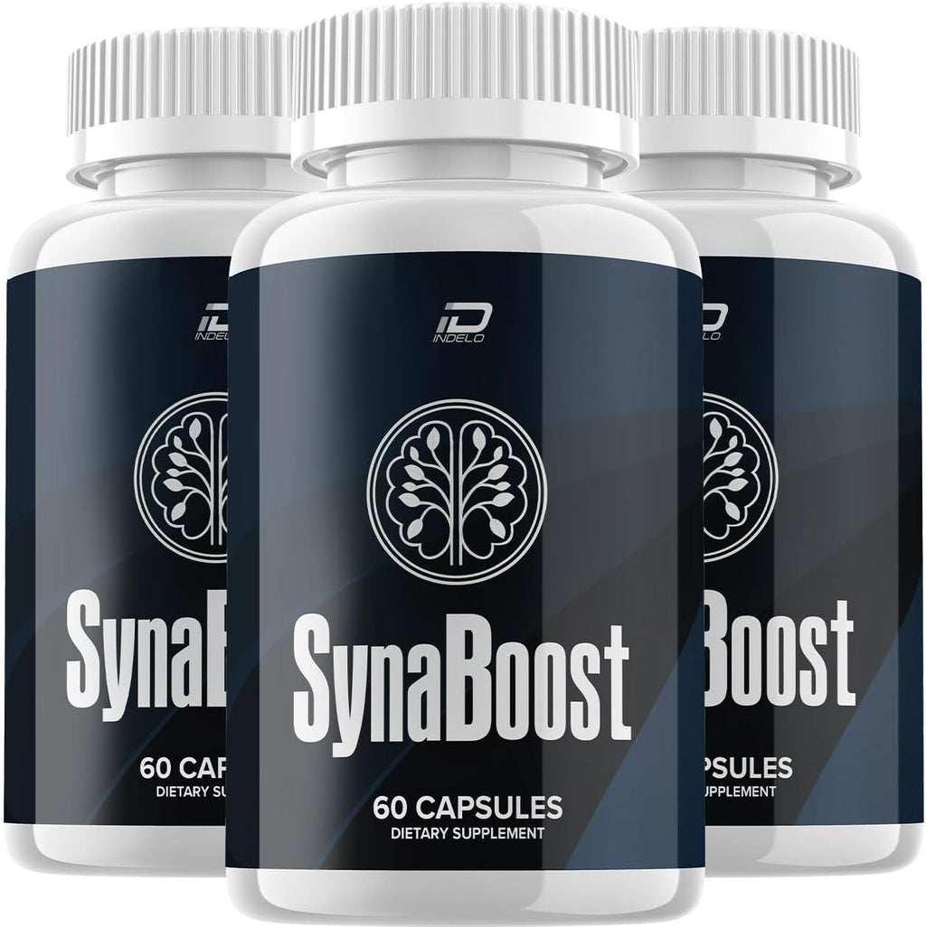 SynaBoost Suplemento Cerebral – Cápsulas para Memoria y Concentración (3 Unidades – 180 Cápsulas)