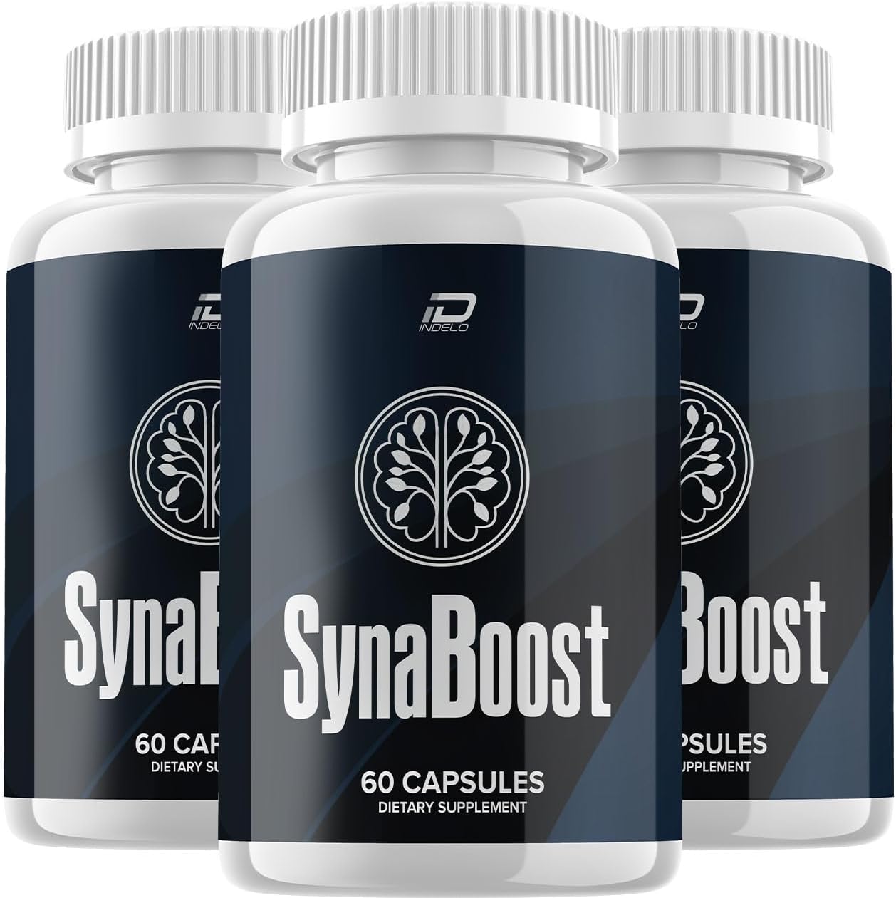 SynaBoost Suplemento Cerebral – Cápsulas para Memoria y Concentración (3 Unidades – 180 Cápsulas)
