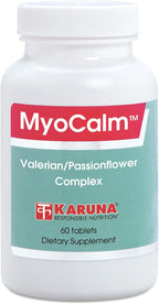 MyoCalm 60 Cápsulas Vegetarianas | Valeriana 175mg, Pasiflora 100mg, Cimicífuga 100mg, Calcio 75mg, Magnesio 75mg, B3 (niacinamida), B6 (clorhidrato de piridoxina)