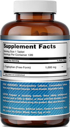 Amazing Formulas L-Tryptophan 1000mg - 120 Comprimidos