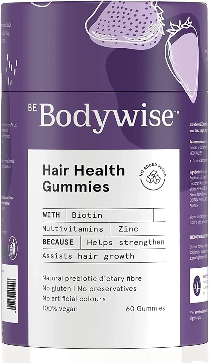 TARIN Bodywise Biotin Hair Gummies - Gominolas de Biotina con Zinc y Multivitaminas (60 uds)