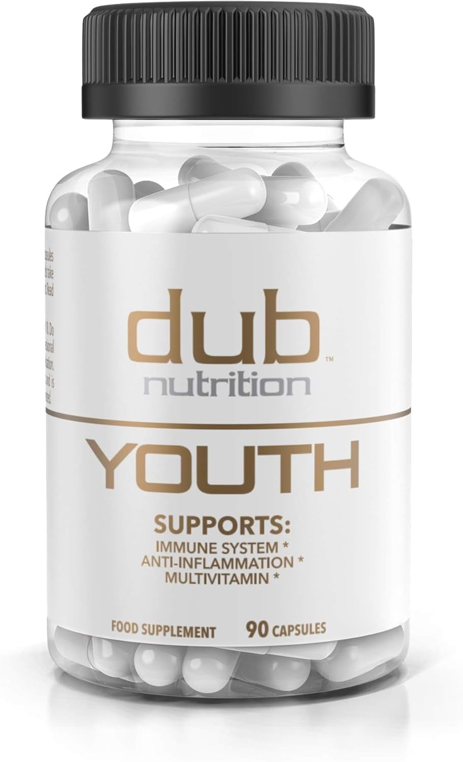 Youth de Dub Nutrition - Fórmula con Acai, Resveratrol, Cúrcuma y Vitaminas - 90 Cápsulas