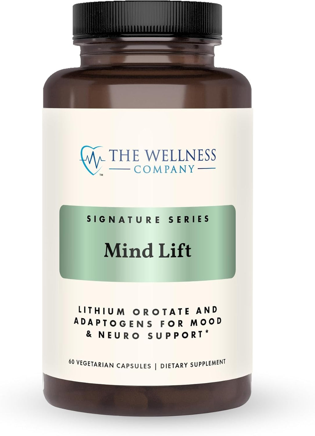 Mind Lift - Estado de ánimo, enfoque mental, defensa cognitiva - Litio, GABA, DHA L-Fenilalanina | 120 cápsulas (2 meses de suministro)