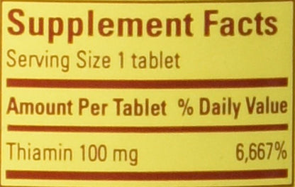 Nature Made Vitamina B-1 100 mg, 100 Comprimidos (Paquete de 3) – Image 2