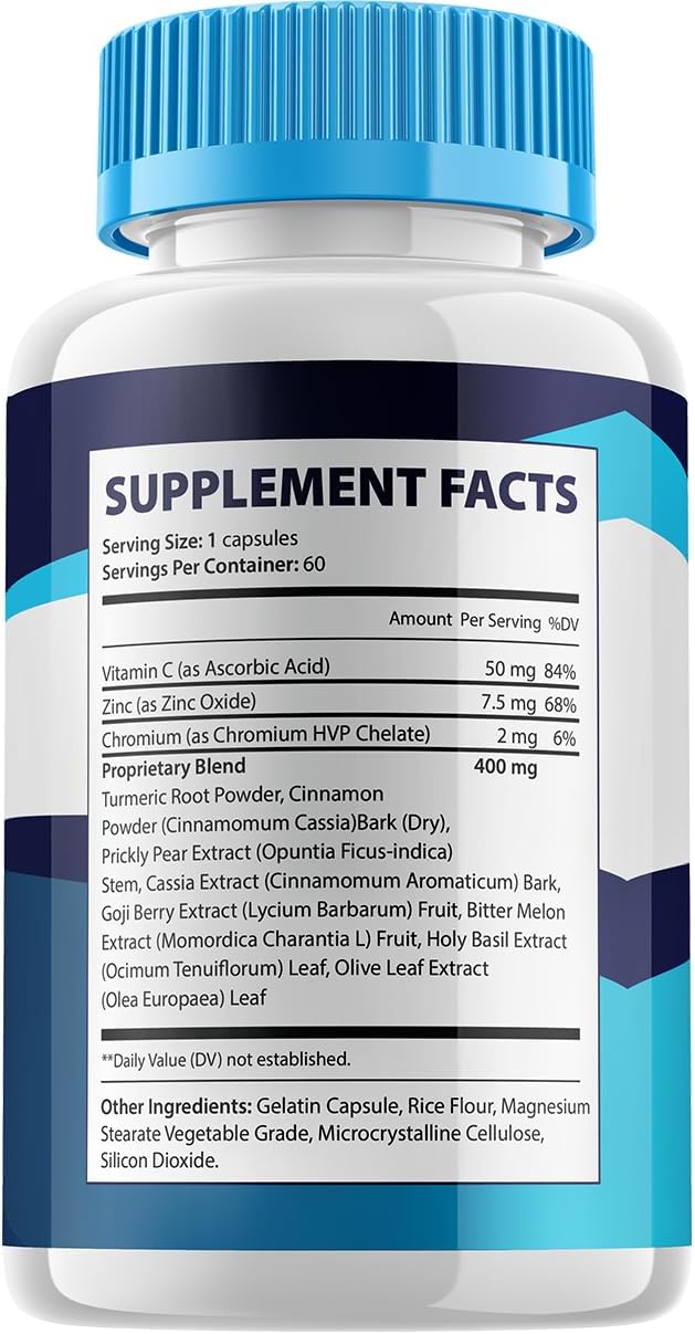 Gluco Fence Metabolic Support - Cápsulas para el Apoyo Metabólico (60 Cápsulas)