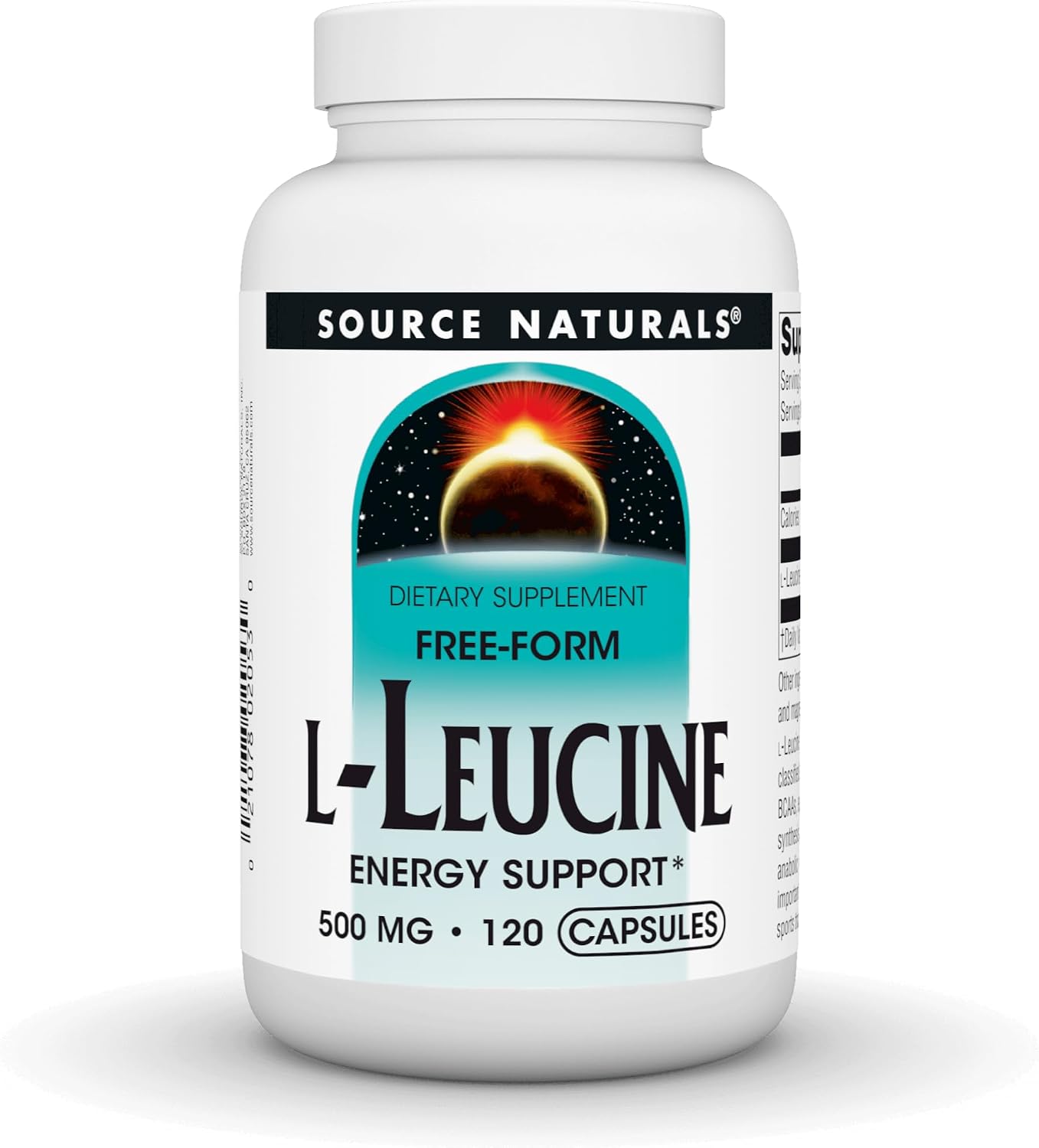 Source Naturals L-Leucine, Essential Amino Acid 500 mg - 120 Capsules