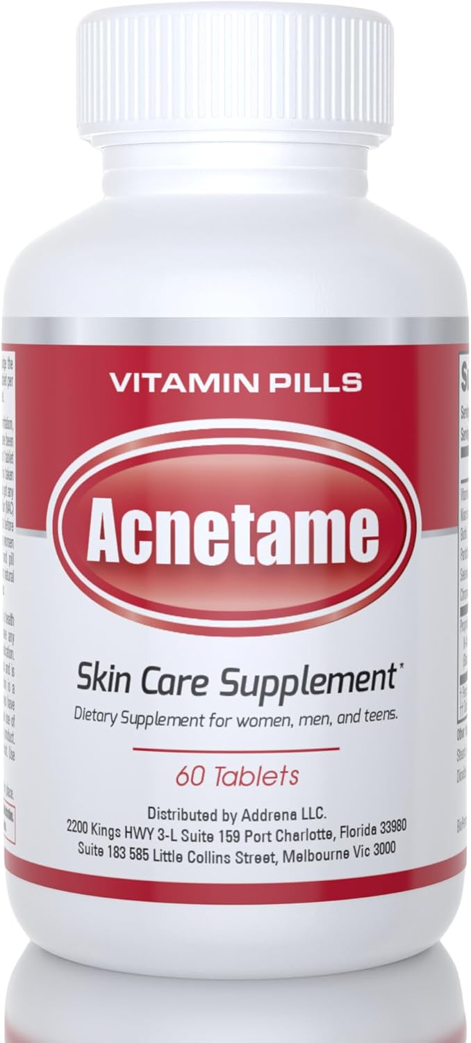 Acnetame Acne Pills 2 Pack 120 Cápsulas - Suplemento Vitamínico para el Acné