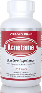 Acnetame Acne Pills 2 Pack 120 Cápsulas - Suplemento Vitamínico para el Acné