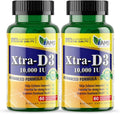 America Medic & Science Xtra D3 Vitamina D 10,000 IU (250 mcg) Complemento de Colecalciferol para Hombres y Mujeres (120 Cápsulas Blandas Fáciles de Tragar)