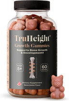 TruHeight Gominolas de Crecimiento (Uva) - Calcio, Vitamina D3, K2 y Ashwagandha para Niños y Adolescentes