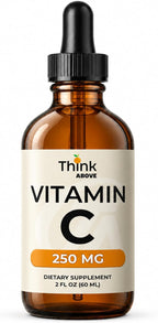 Think Above Vitamina C Líquida, 250 mg por Dosis, Ácido Ascórbico (L-ascórbico), 30 Dosis, 60 ml