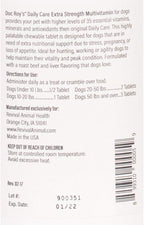 Doc Roy's Daily Care Extra Multivitamínico para Perros, 180 Comprimidos