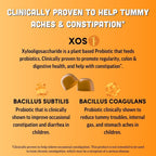 Llama Naturals Probiótico Infantil con Prebiótico - Gomitas Veganas de Fruta Real - Sin Azúcar Añadido - Sabor Melocotón Mango - 60 Gomitas