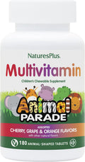 NaturesPlus Animal Parade Multivitamínico Masticable para Niños - Pack de 3 (540 comprimidos, 270 dosis) - Sabores Naturales