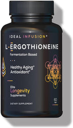 Ideal Infusion L-Ergothioneina 30mg – Antioxidante, Longevidad, Salud Cerebral y Cardíaca – 60 Cápsulas Veganas