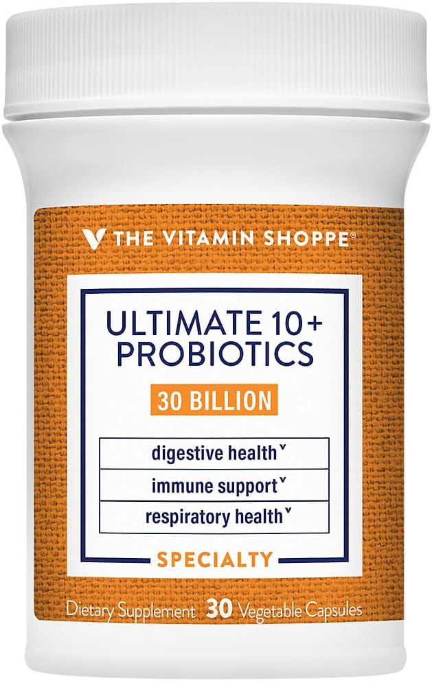 The Vitamin Shoppe Ultimate 10+ Probióticos 13 mil millones CFU - 60 Cápsulas