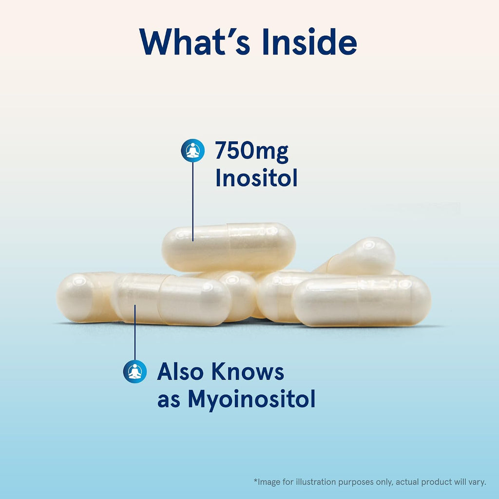 Jarrow Formulas® Inositol 750 mg - 100 Cápsulas Vegetales - Suplemento Alimenticio