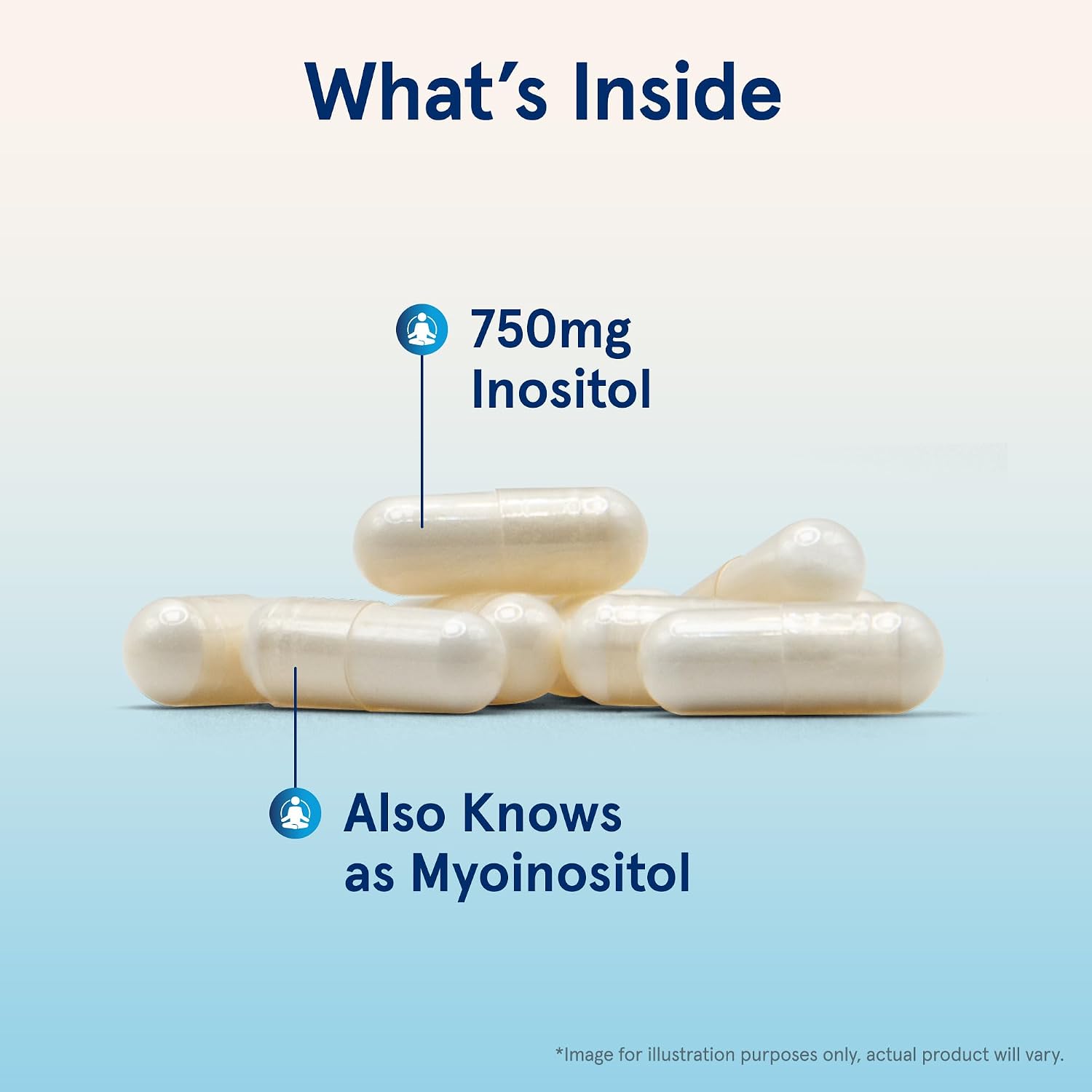 Jarrow Formulas® Inositol 750 mg - 100 Cápsulas Vegetales - Suplemento Alimenticio
