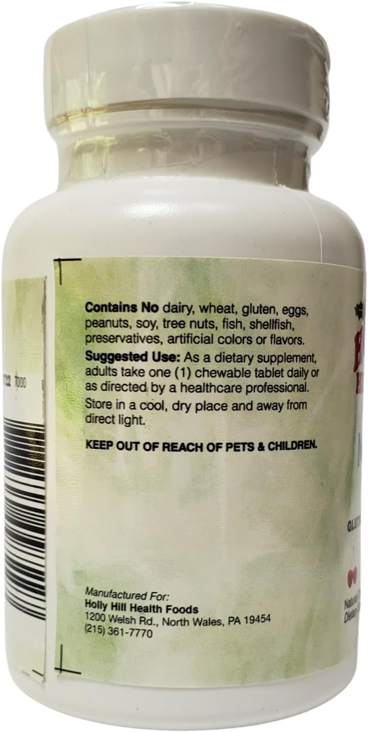 Holly Hill Health Foods Coenzymated Methyl B-12 1000 mcg - 60 Comprimidos Sabor Cereza