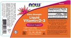 Now Foods Liquid Vitamin D3 Extra Strength - 1000 IU - 1 fl oz