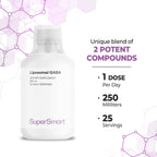 Supersmart - Liposomal GABA 500mg con L-Teanina - Sabor Limón Natural - 250 ml