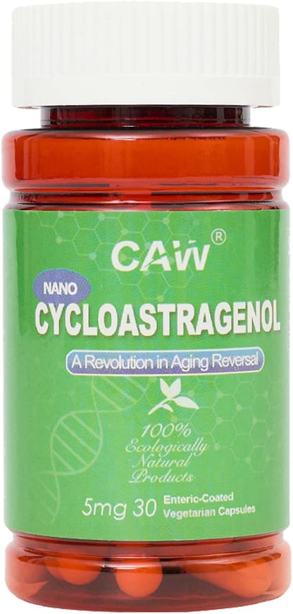 CAW Nano Cycloastragenol 5mg, 180 Cápsulas Entéricas – Image 10