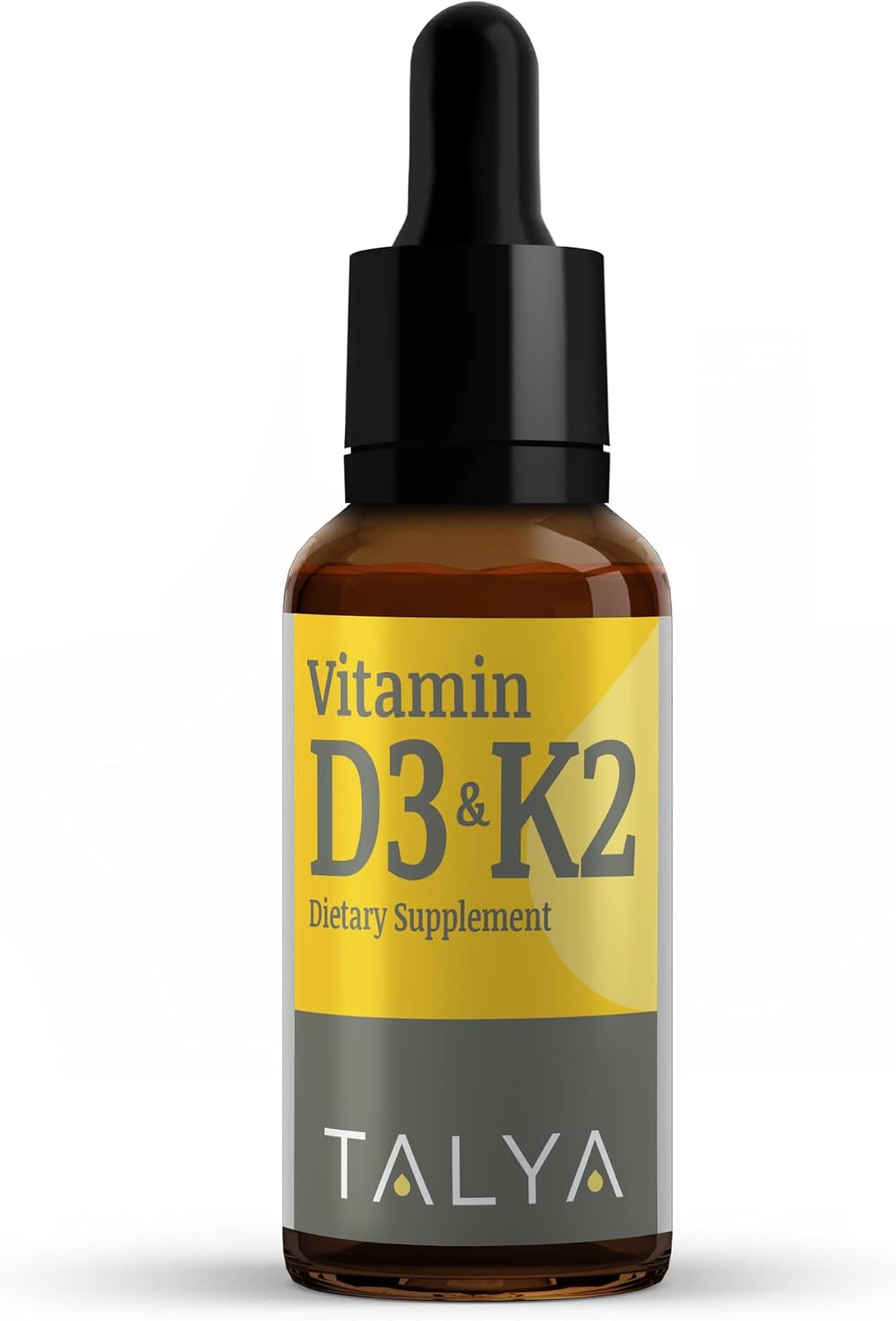 TALYA Vitamina D3 & K2 Gotas Líquidas | 1000 UI | 60 Servicios | Vegano