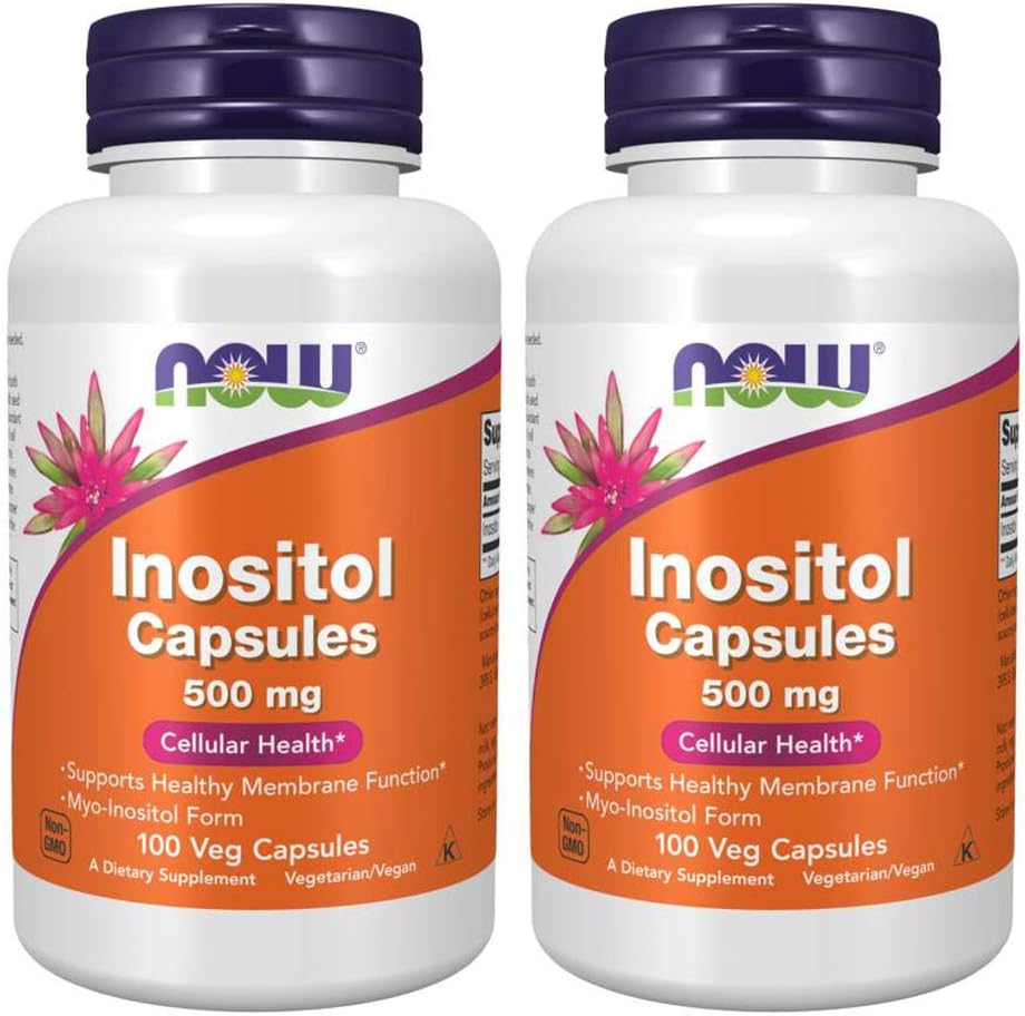 Inositol 500mg - 100 Cápsulas (Pack de 2) - NOW Foods