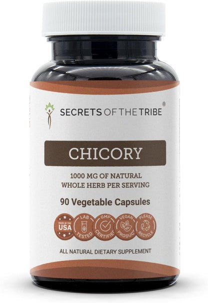 Secrets of the Tribe Chicoria 1000 mg - 90 Cápsulas de Raíz de Achicoria – Image 1