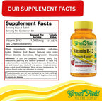 Greenfield Nutritions Vitamina B12 Halal 1000mcg - 60 Comprimidos Sublinguales Sabor Cereza